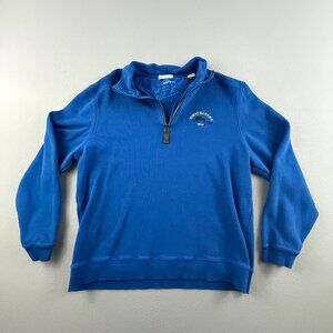 Tommy Bahama Relax Men's Medium 1/4 Zip Sweatshirt Long Sleeve Knit Pullover Top